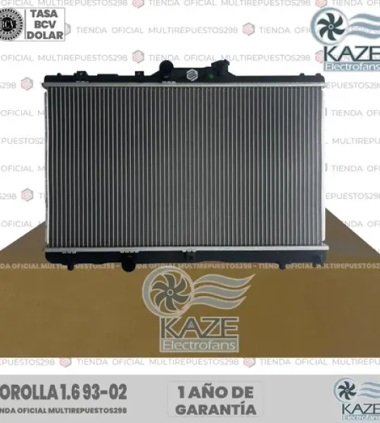 RADIADOR KAZE 16400-16660 COROLLA 1.6 93-02 M/T