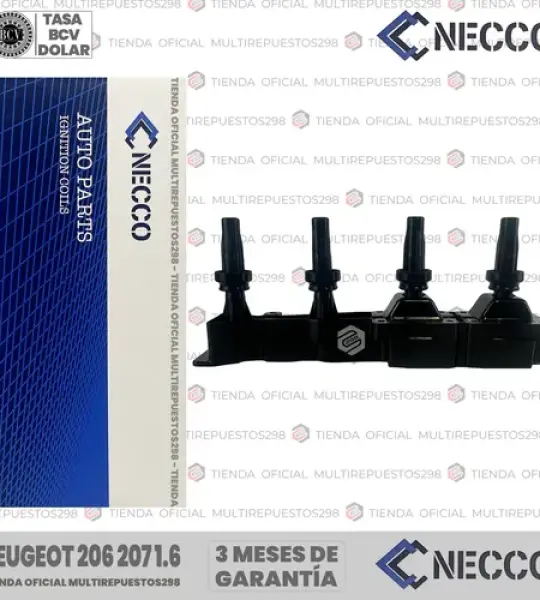 BOBINA NECCO 9636337880 PEUGEOT 206 207 307 1.6 REGLETA