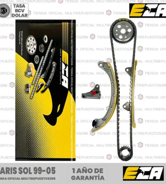 KIT CADENA TIEMPO ECA T028K YARIS SOL 99-05
